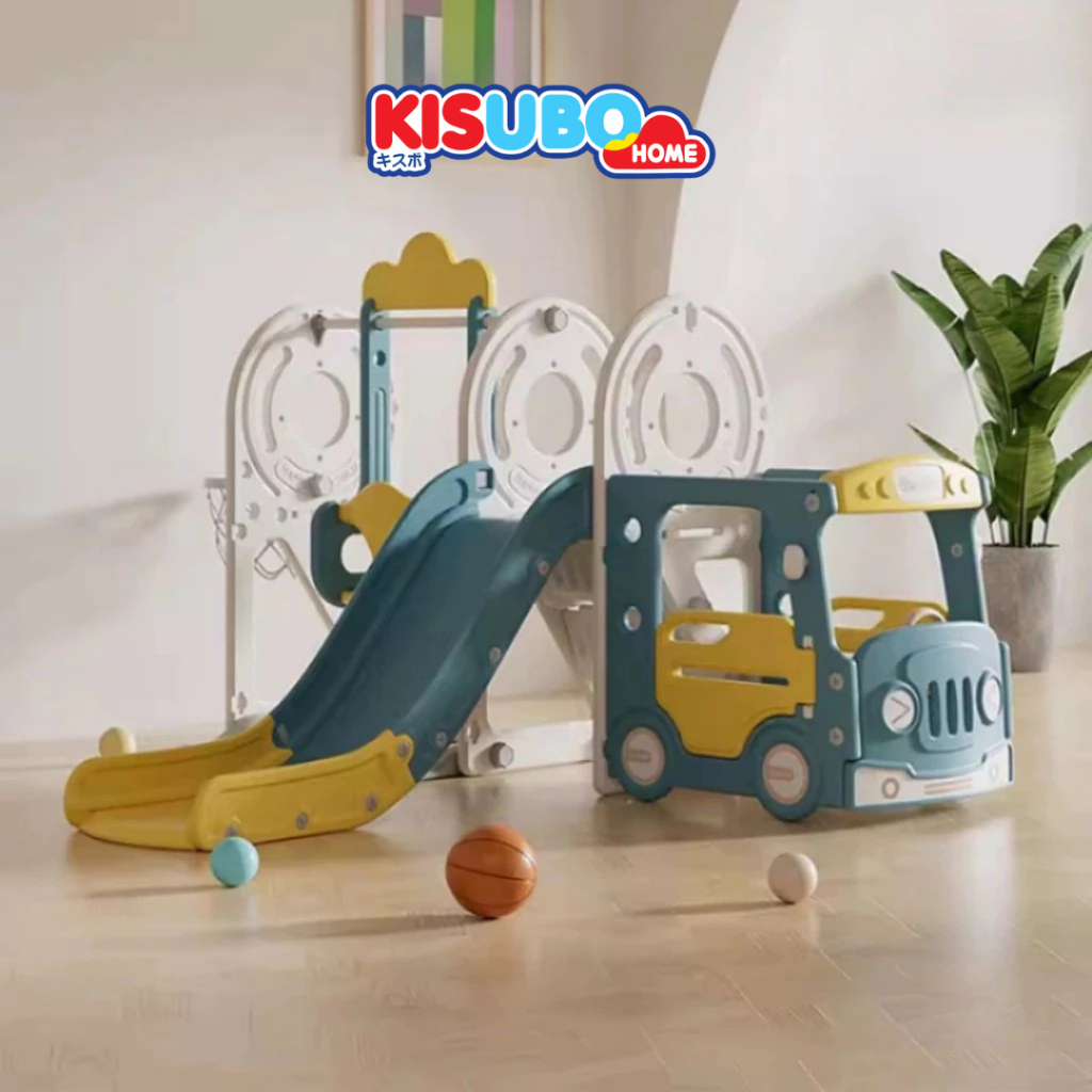Kisubohome  สไลเดอร์ชิงช้า ลายรถบ้าน