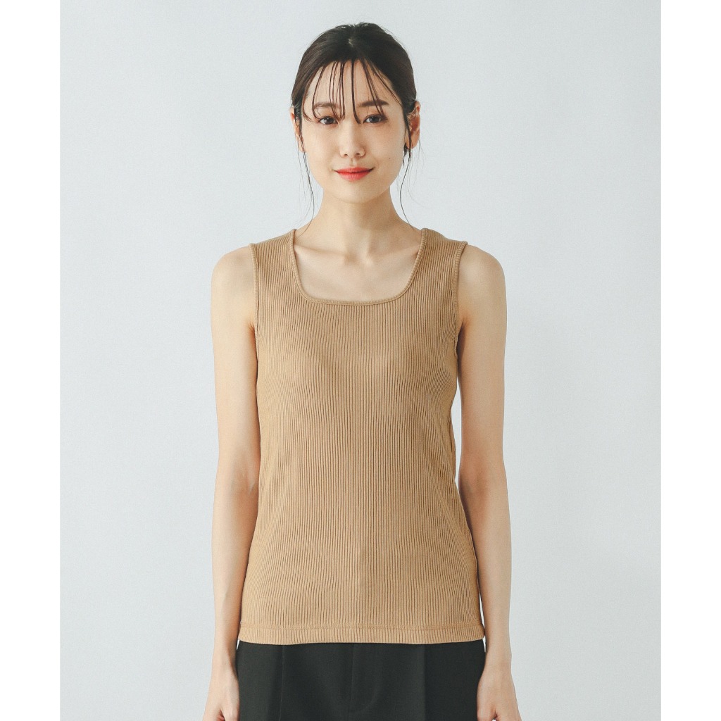 GLOBAL WORK เสื้อกล้ามทรงสี่เหลี่ยม ซับน้ำดี แห้งเร็ว Beautee Square Tank - รูปที่ 5
