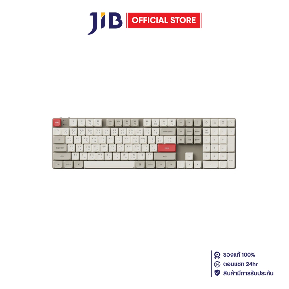 WIRELESS KEYBOARD (คีย์บอร์ดไร้สาย) KEYCHRON K5 MAX RED SWITCH RGB EN/TH- RETRO (K5M-L1-TH)