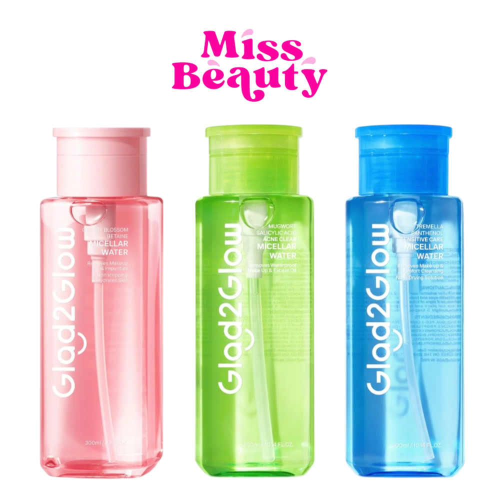 (ขวด) Glad2Glow Cherry Blossom Betaine Acid Acne Micellar Water cleansing แกลดทูโกลว์ ไมเซลล่า วอเตอ