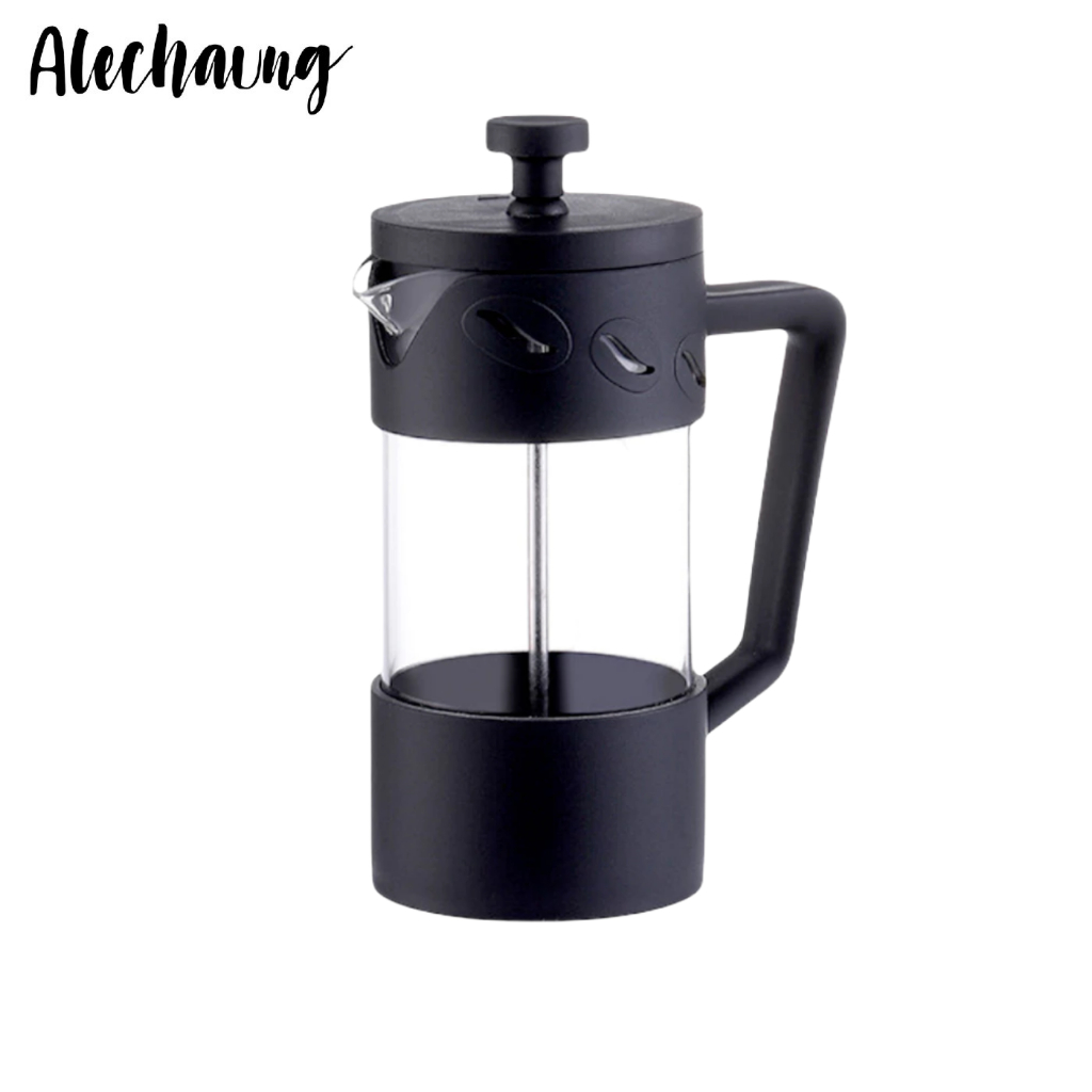 กาชงชาแบบกด เหยือกชงกาแฟสด French Press ทำจากแก้วบอโลซิลิเกตสูง เเข็งแรง ทนอุณหภูมิได้ดี Alechaung coffee