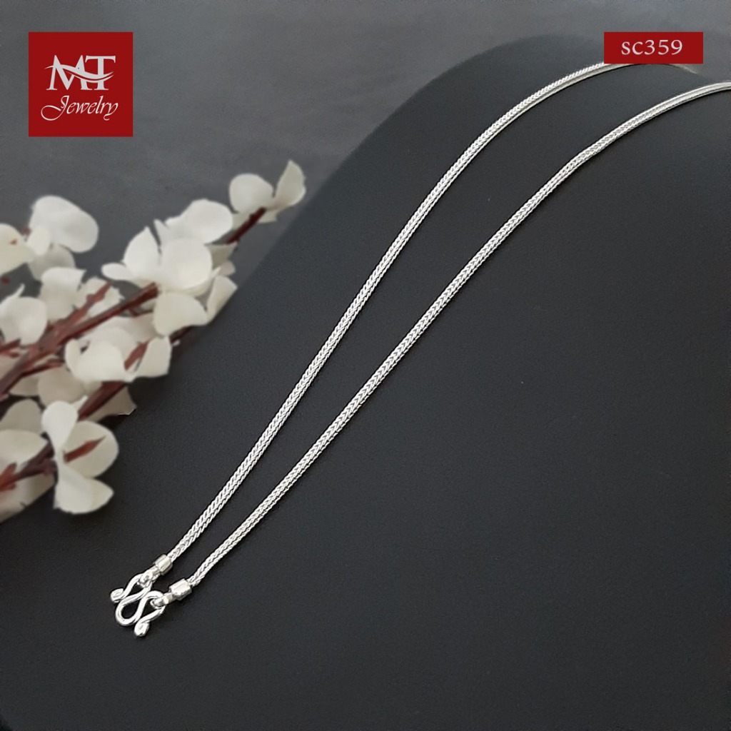 MT สร้อยคอเงินแท้ สี่เสา หนา 1.3 มม, 2 มม 14 16 18 20 22 24 26 28 นิ้ว (sc359) MT Jewelry มณีธารา - รูปที่ 2