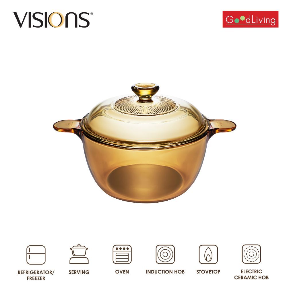 Visions 2.5L Covered Cookpot IH Visions Induction / V-01-VS-25IH/CL1-SG