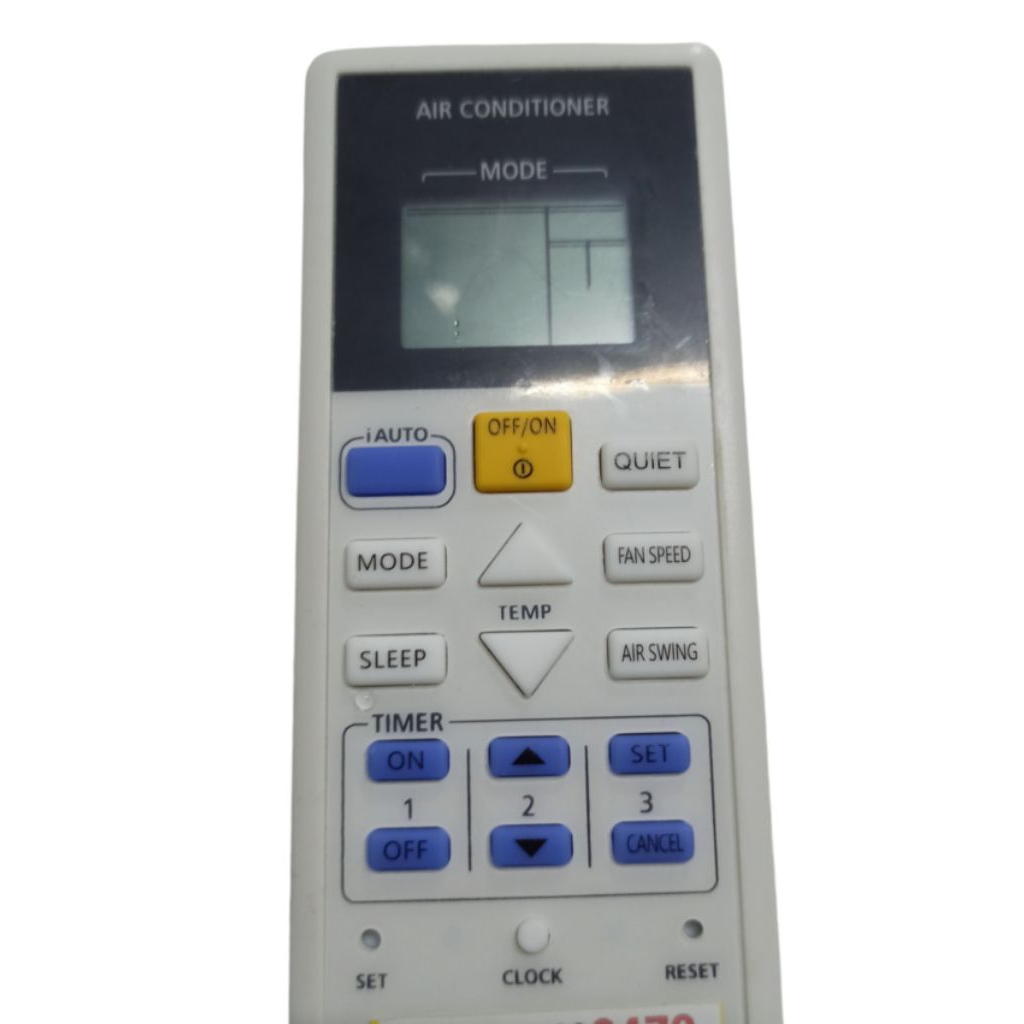 Remote Air Panasonic รุ่น ACXA75CO0470 รีโมตแอร์ ใช้งานง่ายแค่ใส่ถ่านก็สามารถใช้งานได้เลย