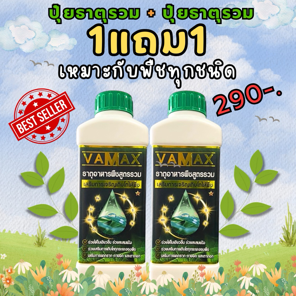 [1แถม1] VaMax+VaMax ปุ๋ยธาตุรวม แถม ปุ๋ยธาตุรวม