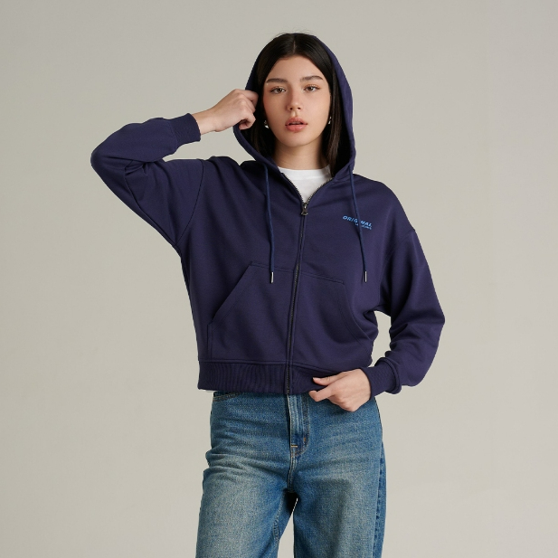 Mc JEANS (แม็คยีนส์) เสื้อกันหนาว Unisex เสื้อกันหนาวมีฮู้ด ทรงเรกูลาร์ Regular Fit Hoodie มีให้เลือก 3 สี MJHZ260