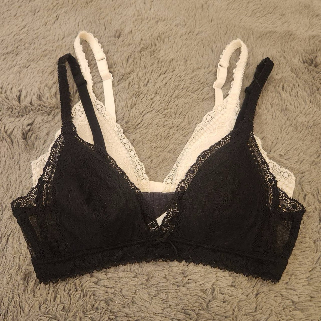 เสื้อชั้นใน ชุดชั้นใน ไร้โครง บรา สีดำ Brand BSC แบรนด์ Bra C75 BB3320