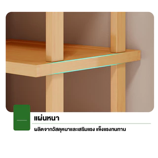 ชั้นวางรองเท้า ทำจากไม้ไผ่แท้ เฟอร์นิเจอร์จัดเก็บรองเท้า ไม่ต้องใช้น็อตในการประกอบ ประหยัดพื้นที่