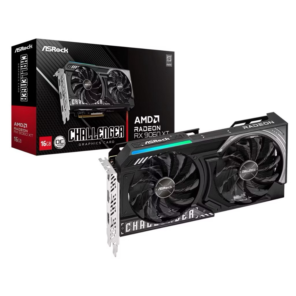 การ์ดจอ VGA: ASROCK - RADEON RX 9060 XT (CHALLENGER OC - 16GB GDDR6) มือสอง99.99%