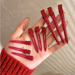 (HC-011) กิ๊บปากเป็ด สแตนเลส สีสัน หนีบผมเบา ไม่ดึงผม Hair Clip Duckbill (เซต 5 ชิ้น) (พร้อมส่งในไทย)