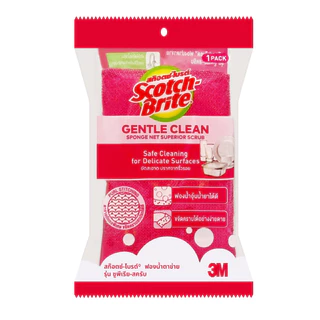 3M สก๊อตช์-ไบรต์ ฟองน้ำตาข่ายล้างแก้ว ล้างจาน รุ่น ซูพีเรียสครับ ( 1 ชิ้น/แพ็ค) SCOTCH BRITE