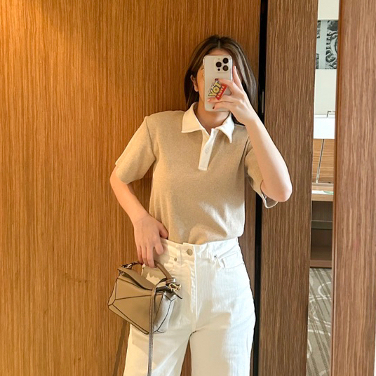 TENSE_co - Twice Knit Polo เสื้อโปโลผ้าทอลายร่องเล็ก 5 สี ต้อนรับเทศกาล Festive Season พร้อมส่ง