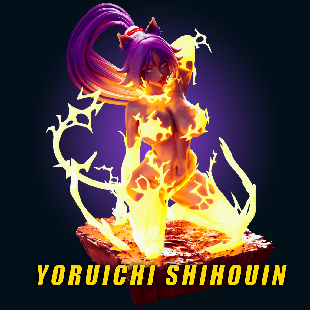 Yoruichi Shihouin - Bleach โมเดลการ์ตูน ฟิกเกอร์ 3D Printing Model 1/8–1/6 [โมเดลเรซิ่นไม่ทำสี]