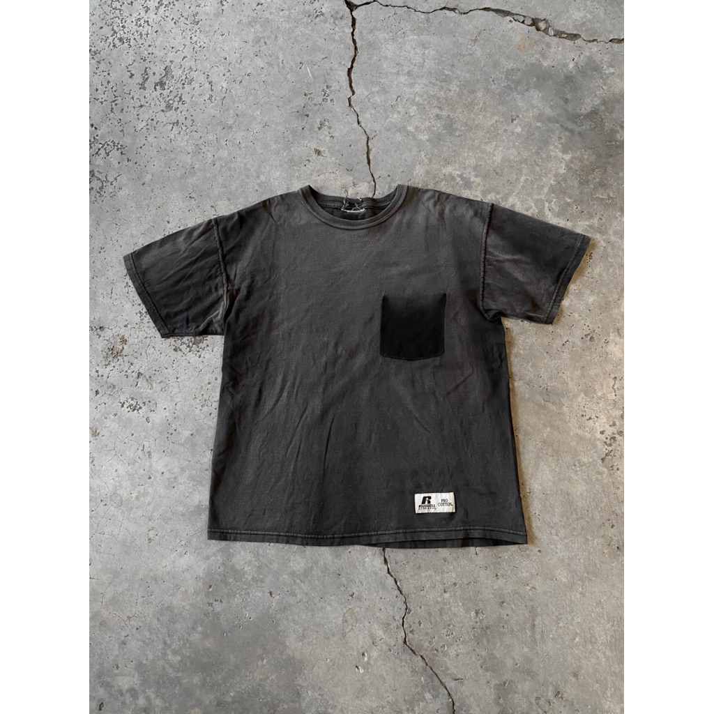 Russell Athletic Thrashed Sun Faded & Missing Pocket Tee