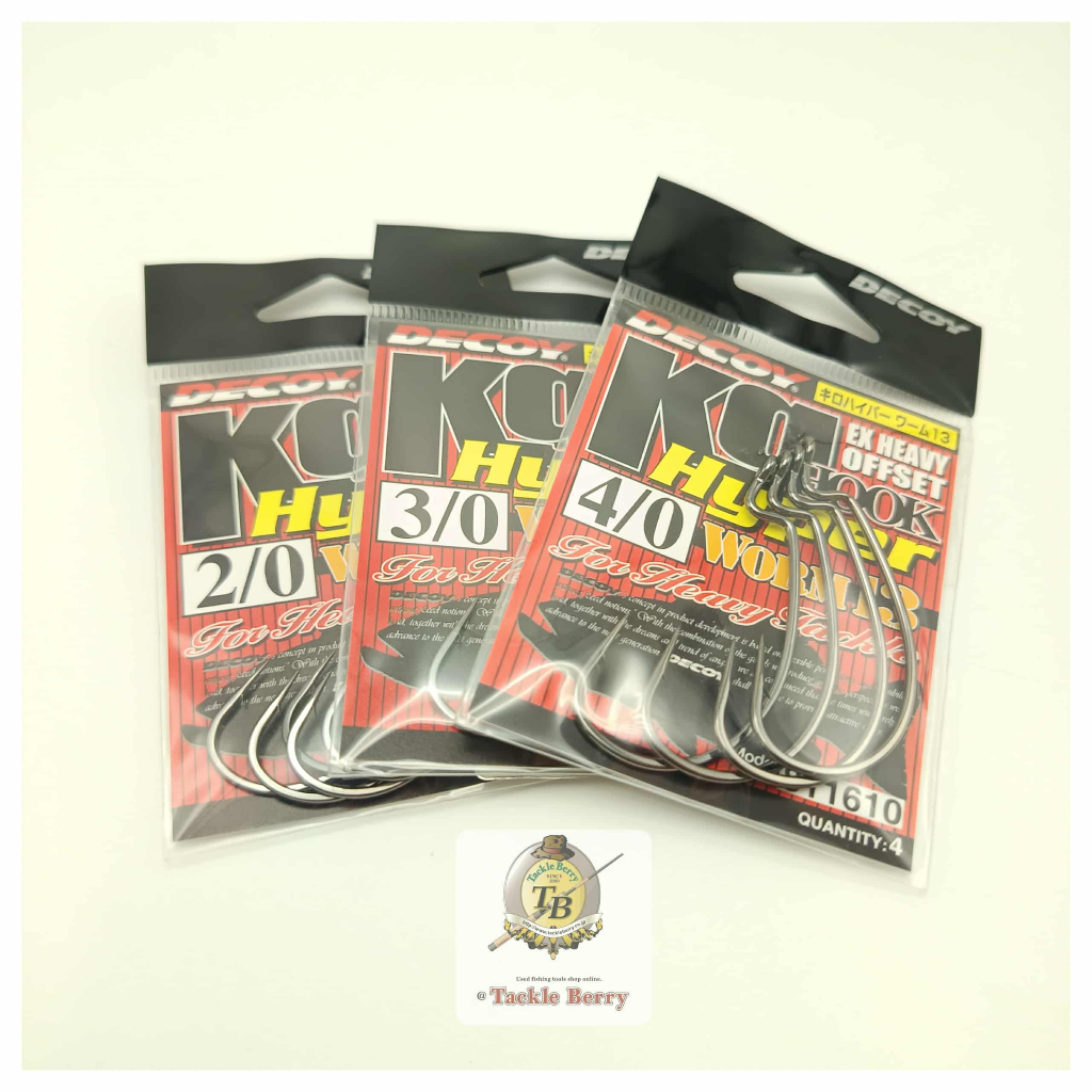 DECOY KG HOOK HYPER WORM 13 / เบ็ดหนอนเท๊กซัส งานJDM