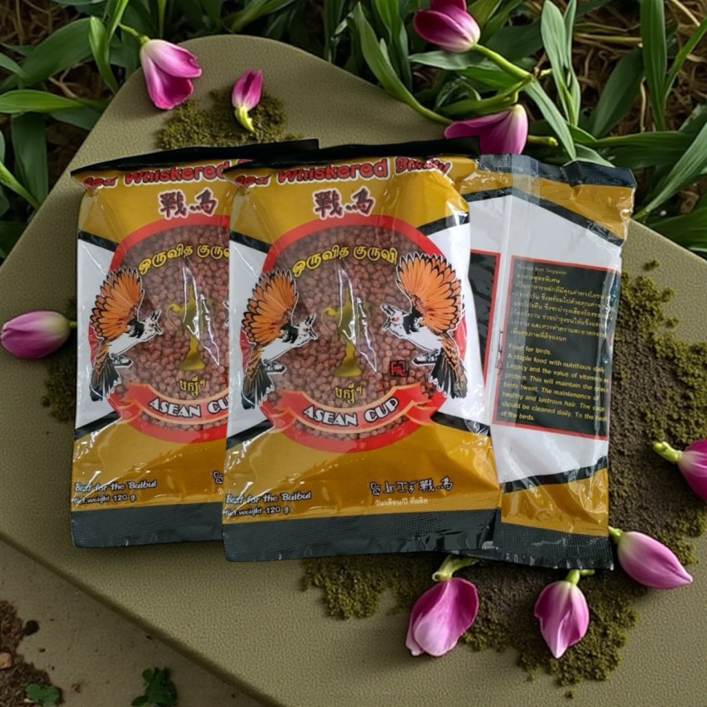 อาหารนกถ้วยทองโฉมใหม่ ถุงสีทอง ขนาด120g. จำนวน 3 ถุง