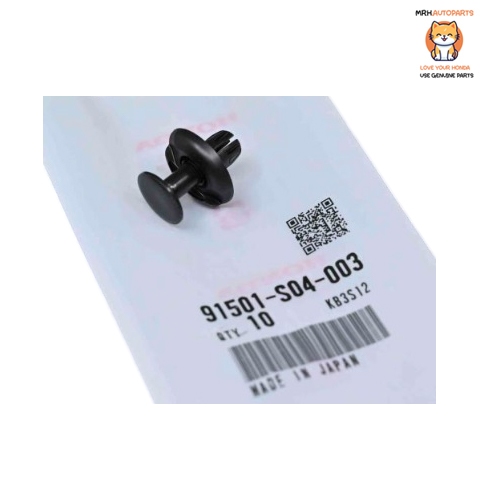 คลิ๊ปยึดพาร์ท 91501-S04-003 แท้ศูนย์สำหรับรถ Honda ทุกรุ่น ราคาต่อ 1 ชิ้น