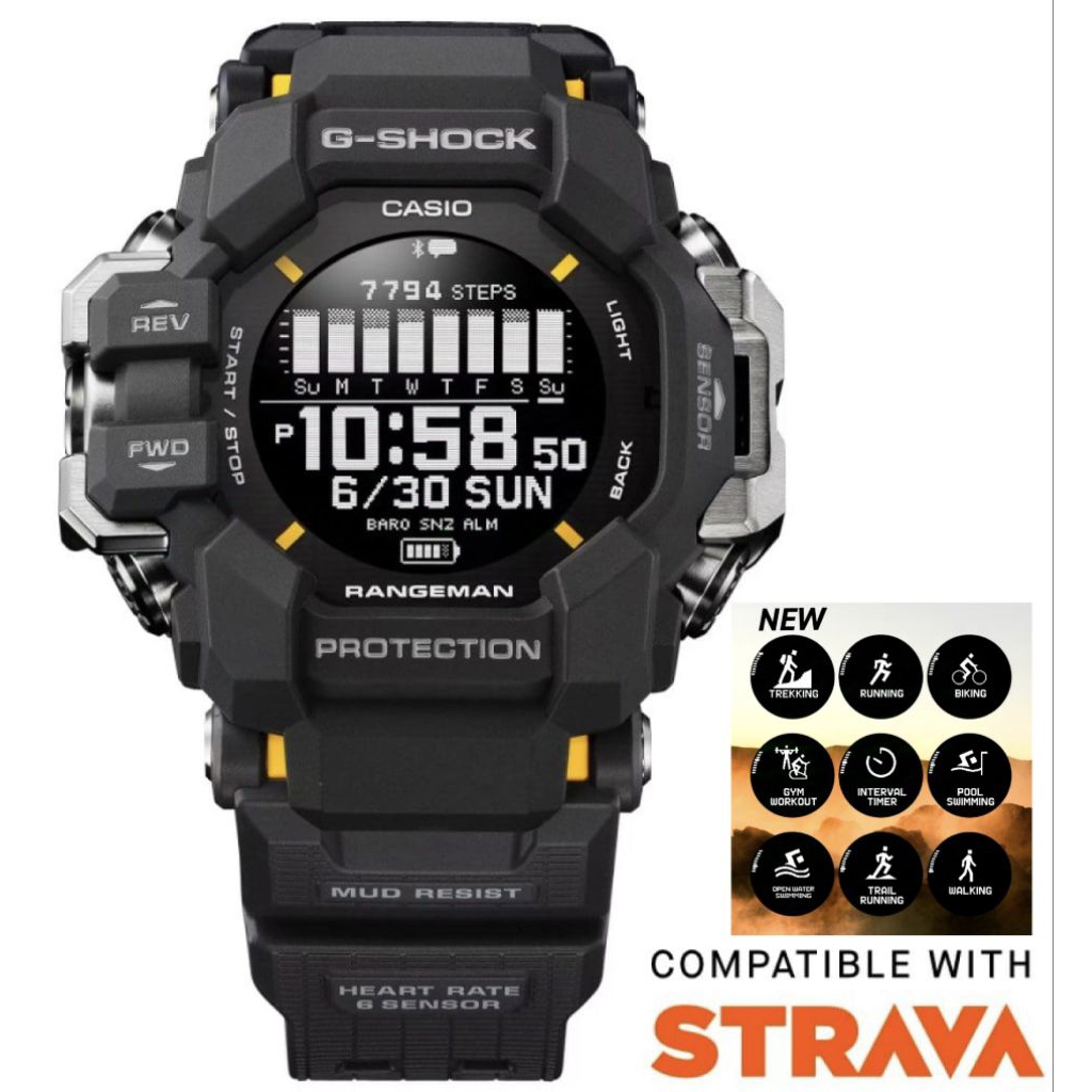 G-Shock มือสองCMGรุ่น 🖤GPR-H1000-1DR💛