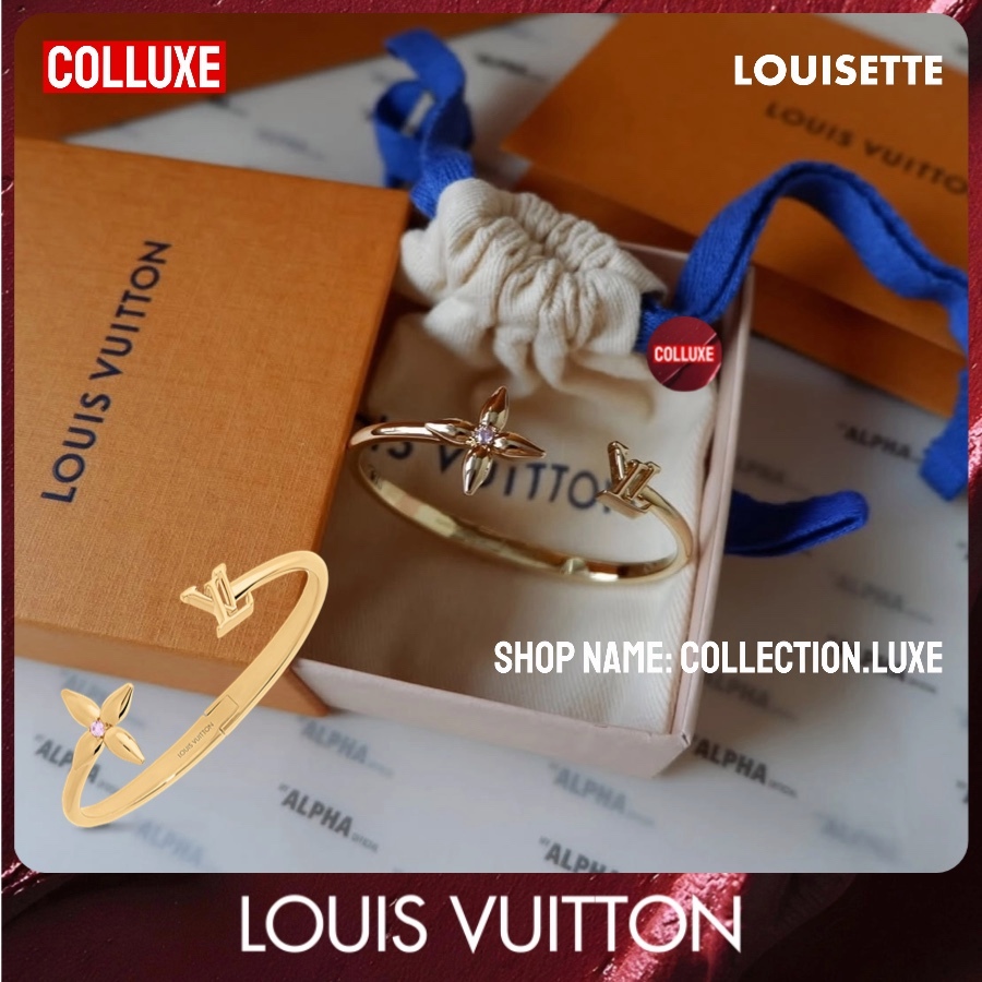 <colluxe>✨Louis Vuitton LV กำไลข้อมือ Louisette Signature Bracelet สร้อยข้อมือ