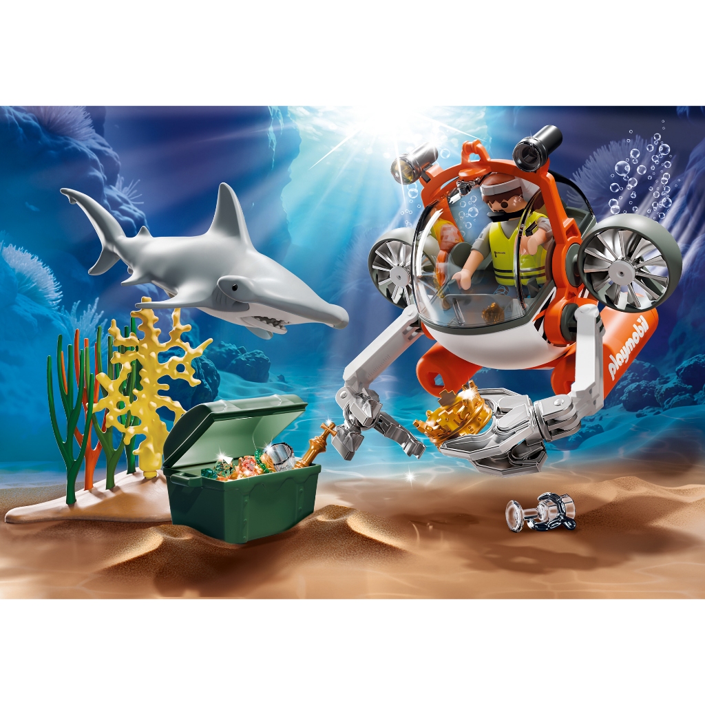 Playmobil 71860 Promo Pack Treasure Hunt with Submarine โปรโมแพ็ค ล่าสมบัติใต้น้ำ