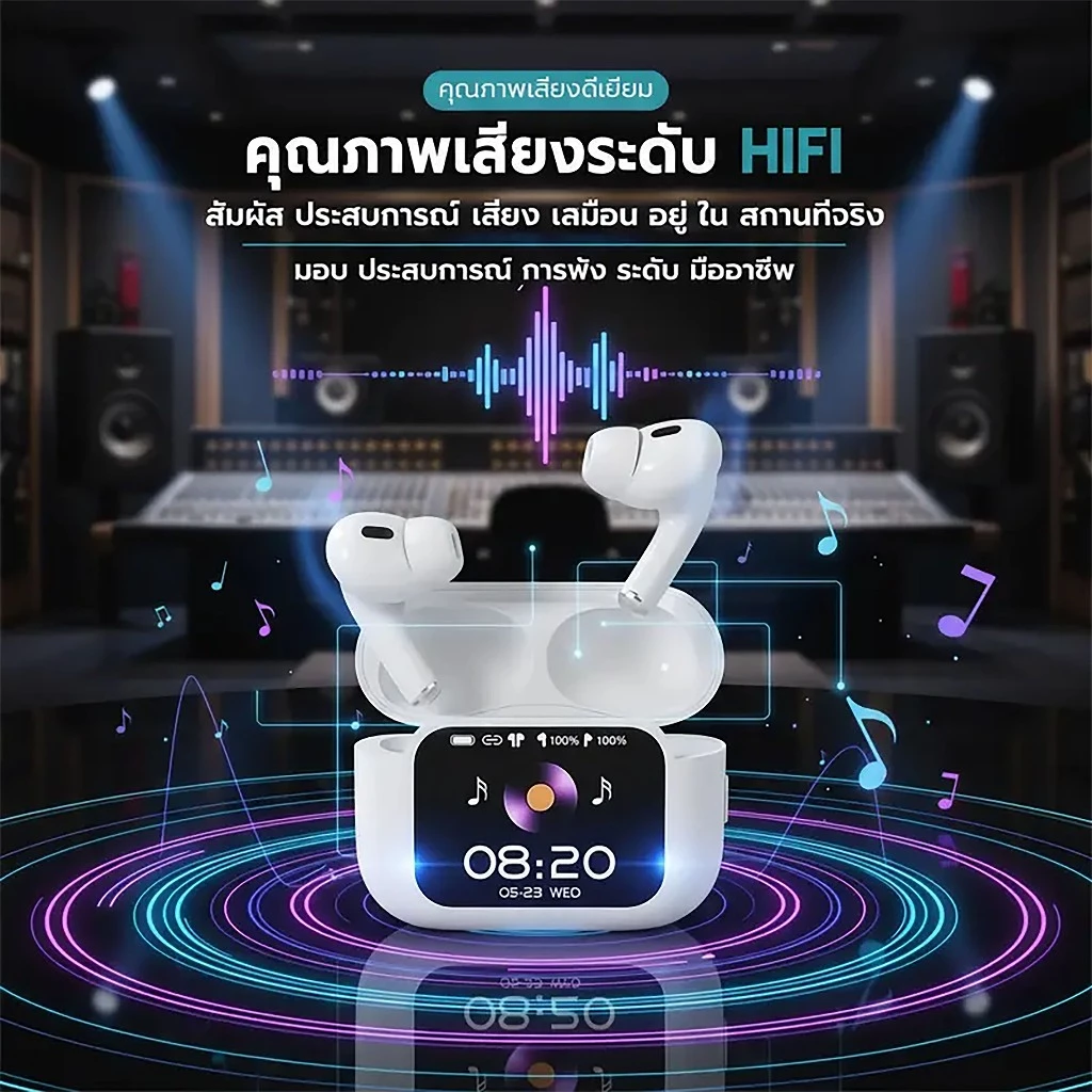A11 Pro หูฟัง Bluetooth ANC ลดเสียงรบกวน มีไมค์ thumbnail 3
