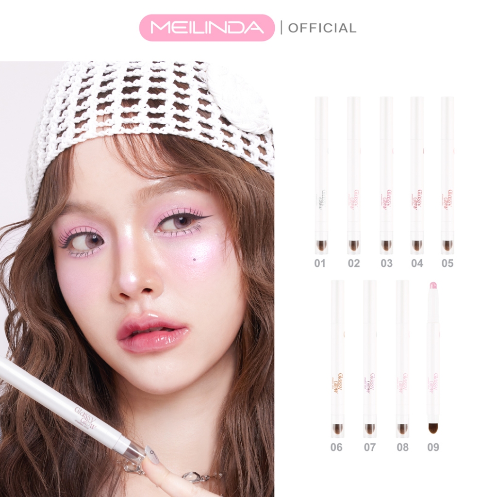 MEILINDA Glassy Glow Shadow Stick กลิตเตอร์ (MC3132)