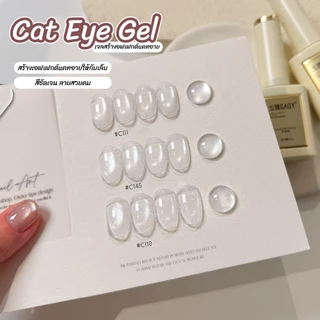 สีเจลแคทอาย GAOY ใสโปร่ง Cat Eye Satin Overlay ใช้ได้กับทุกโทนสี | C110 C111 C145