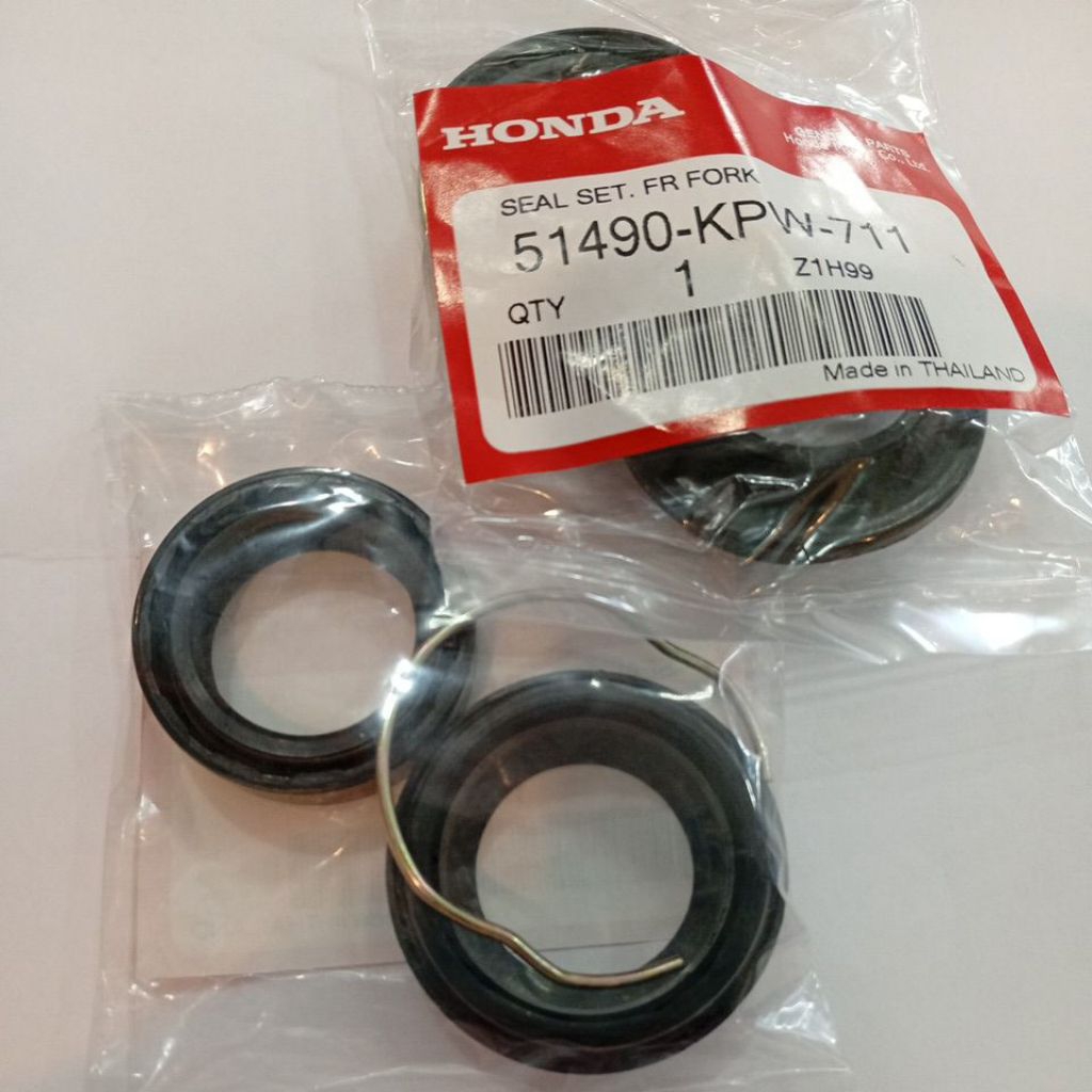 ซีลโช๊ค+ซีลกันฝุ่นแท้ WAVE-125 ใช้กับ WAVE-100,WAVE-110(09-25)WAVE-125I(12-25) SONIC,MIO,FINO,FINN,SPARK-115I(ราคาชุดละ)