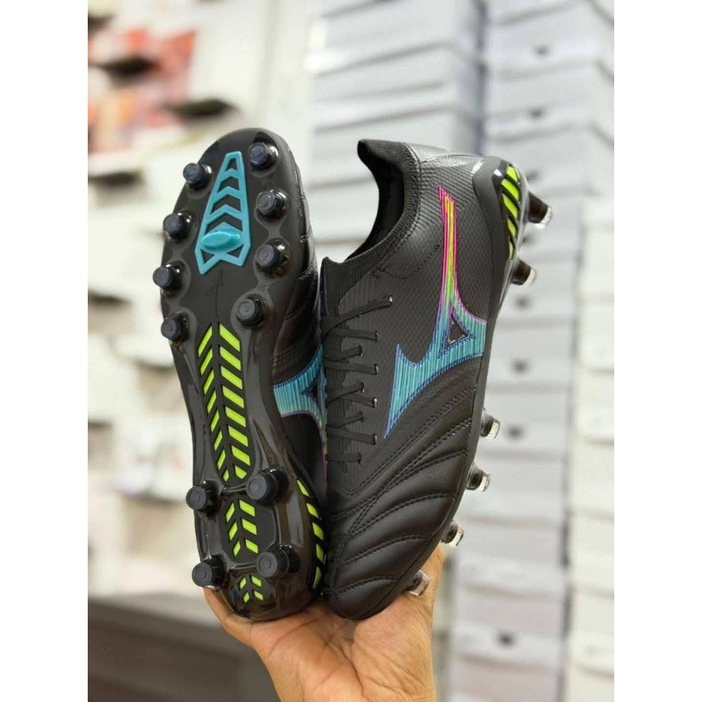 รองเท้าบอลเด็กผู้ใหญ่MizunoงานJapan หนังวัวนุ่มน้ำหนักเบาแข็งแรงสินค้าตรงปกแท้100%มีบริการเก็บเงินปลายทาง