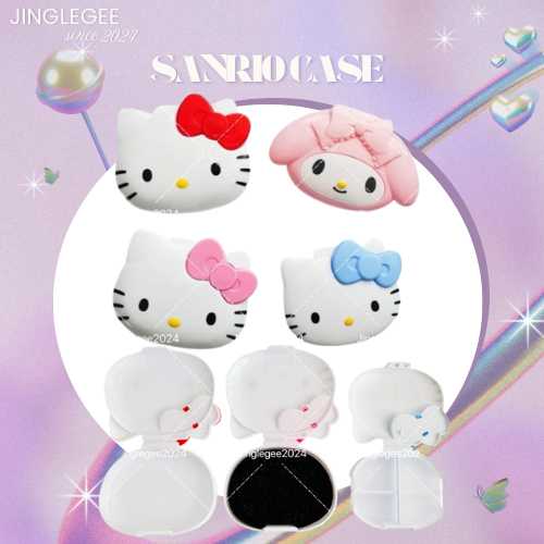 กล่องใส่เครื่องประดับ กล่องใส่กิ๊บkitty กล่องใส่รีเทนเนอร์ Sanrio Accessory case ของแท้จากญี่ปุ่น