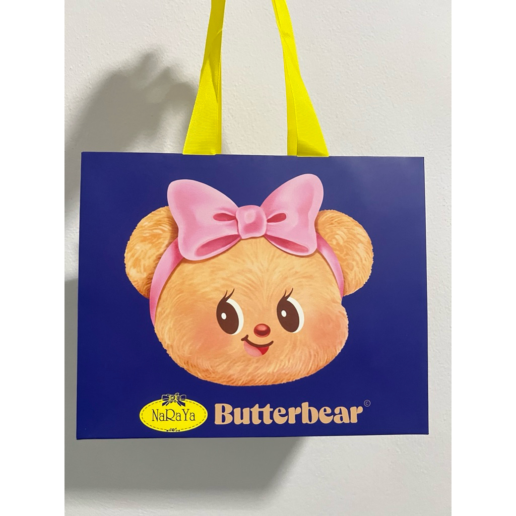ถุงกระดาษ NaRaYa x Butterbear แท้จากชอป