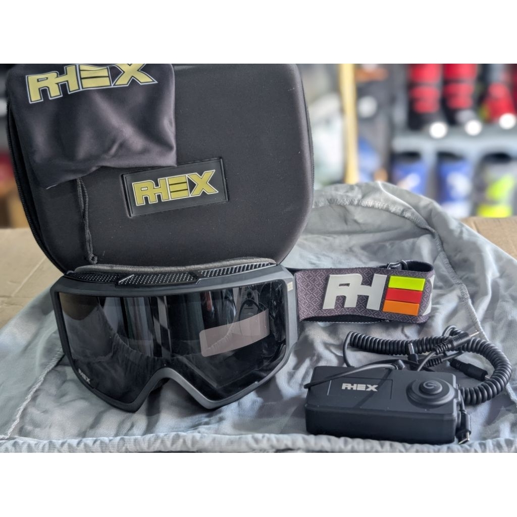 แว่นวิบากRHEX รุ่นแม่เหล็ก เลนส์ 2 ชั้นกันฝ้า มีเลนส์ 2 สีดำ และปรอทน้ำเงิน