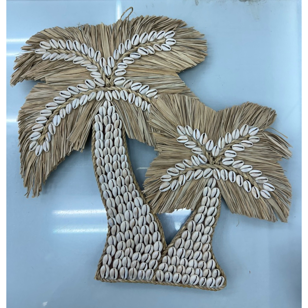 ต้นมะพร้าวหอย(shell decoration)ยาว35cm กว้าง35cm