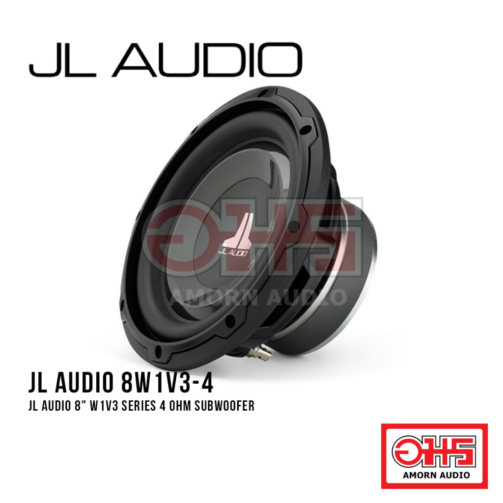 JL Audio 8W1v3-4 ซับวูฟเฟอร์ JL Audio 8 นิ้ว รุ่น 8W1v3-4 300 Watts AMORN AUDIO