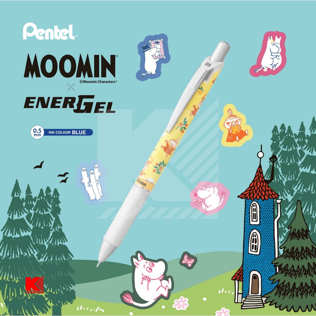 ปากกาเจล Pentel EnerGel Moomin Limited edition 0.5mm (มี 6 ลาย) ราคา ถูกที่สุด ดีลบีเคเค แกลเลอรีภาพที่ 3