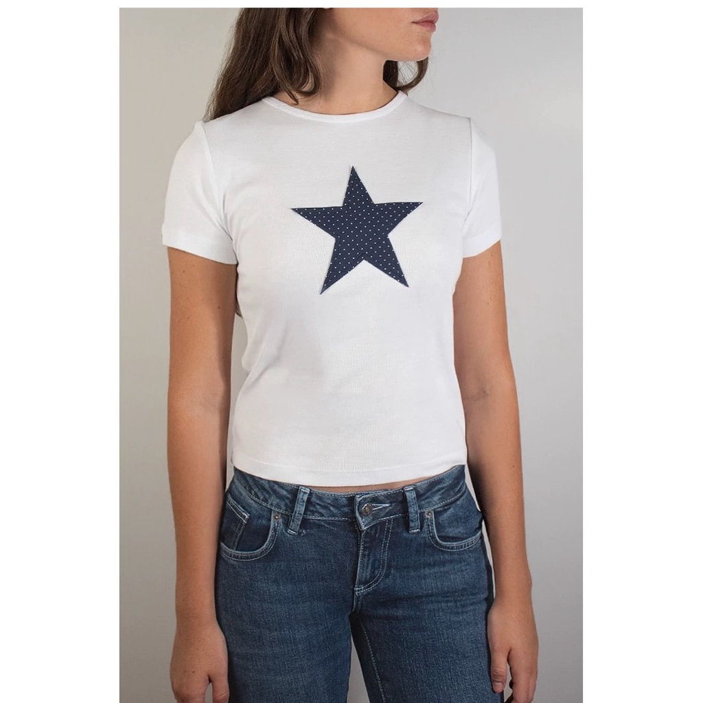 preorder✈️Subdued✨ เสื้อยืดครอป ลายดาว ผ้าดีมากกก ใส่สบาย เก๋ด้วย ต้องมีติดตู้!!💗✨