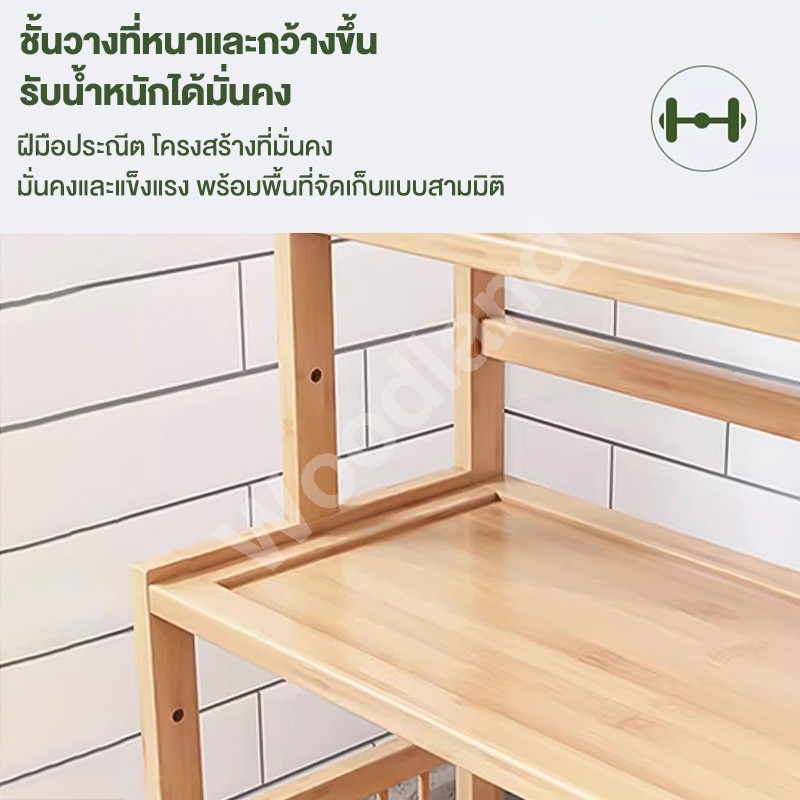 ชั้นวางเครื่องเทศ ในครัวอเนกประสงค์ ชั้นวางเก็บของหลายชั้น ความจุขนาดใหญ่ สามารถจัดเก็บเครื่องเทศได้หลากหลาย - รูปที่ 6