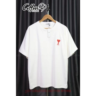 เสื้อยืด Ami-A งานปัก อก38"-56" XS-3XL พร้อมส่งจากไทย Cotton 100% ไม่ใช่ผ้ามัน ผ้าหนาใส่สวย