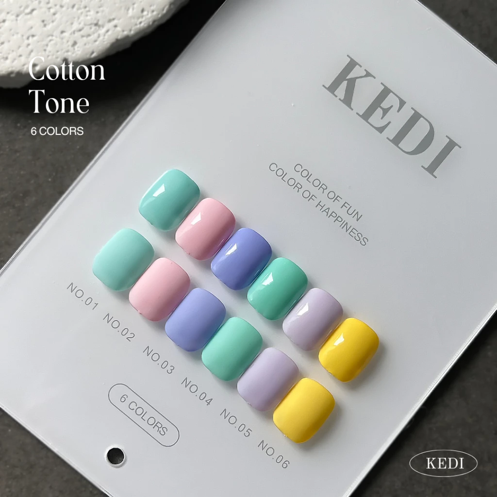 แยกขวด KEDI Cotton Tone สีเจลโทนพาสเทลละมุน