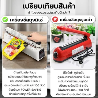 Mizae เครื่องซีล เครื่องซีลถุง เครื่องซีลปิดปากถุง เครื่องซีลที่ซีลถุง อุปกรณ์ซีลถุง เบเกอรี่ ร้านกาแฟ bearbakery