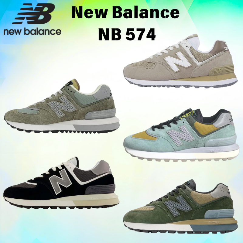 【ของแท้ 100%】STONE ISLAND x  New Balance NB 574 รองเท้าแตะย้อนยุค สำหรับทั้งชายและหญิง