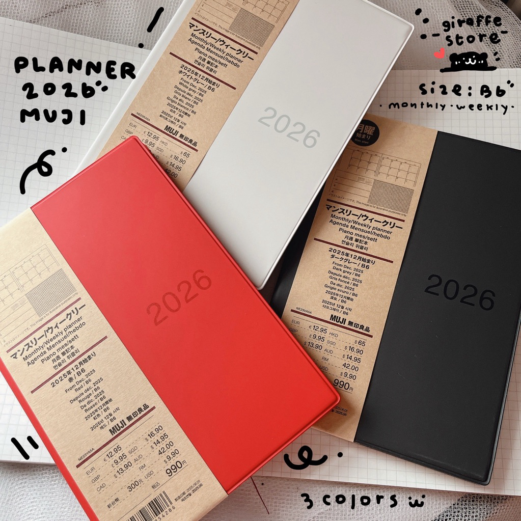 PLANNER MUJI 2026 แพลนเนอร์ มูจิ  📕 📅