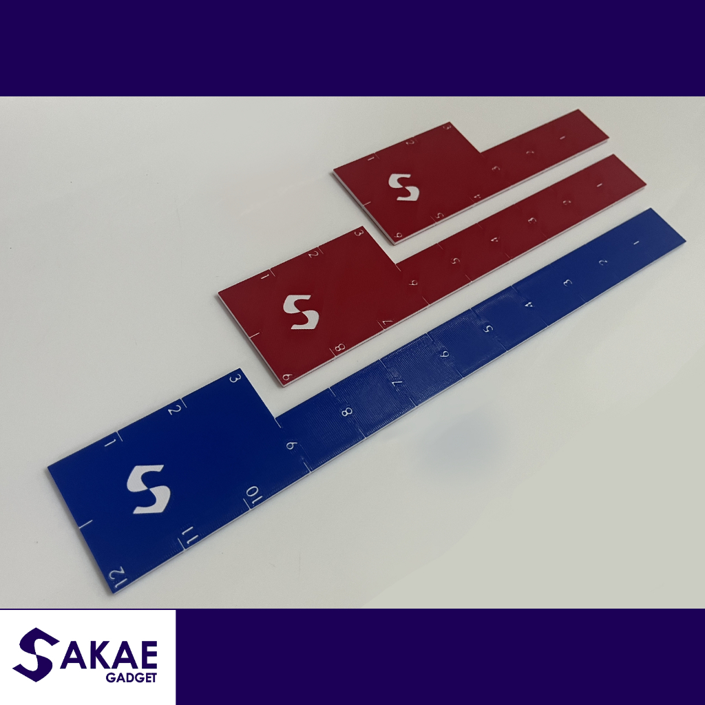 Range ruler ไม้วัดระยะสำหรับช่วยเล่น wargame (3D printing)