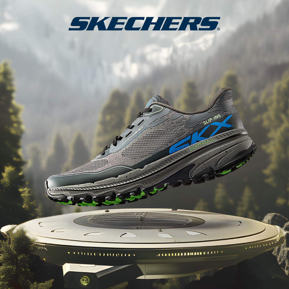 Skechers สเก็ตเชอร์ส รองเท้าผู้ชาย Men GOrun Trail Alti2.0 Performance Shoes - 220761-GRY - Air-Cool