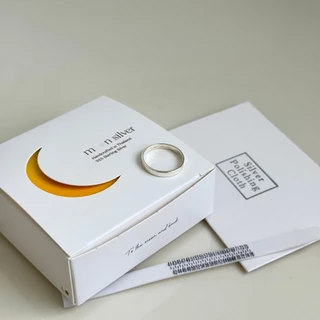 Moonsilver แหวนเงินเกลี้ยง รุ่น Flat 3mm แหวนเงินแท้925