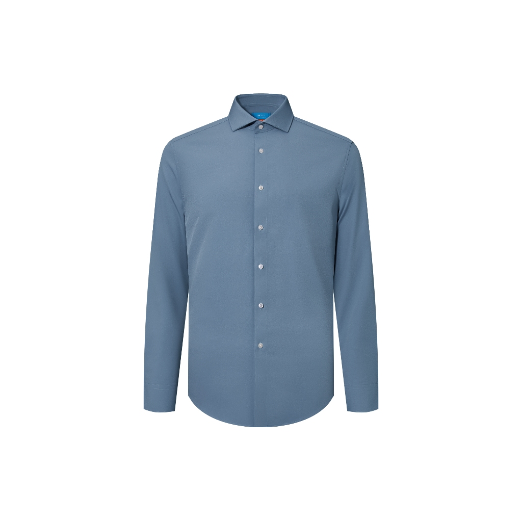 เสื้อเชิ๊ต G2000 สีฟ้าเทา (Blue) รุ่น 26 12256272 กระดุมสีขาวมุก