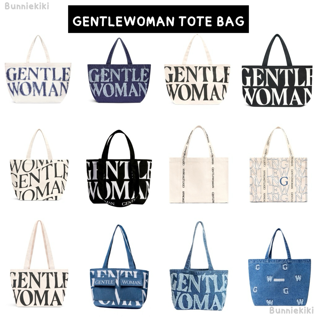 [พร้อมส่ง] มัดรวมกระเป๋า GENTLEWOMAN - TOTE BAG มือ1 ของแท้100% 🛍️ฟรีถุงกระดาษ