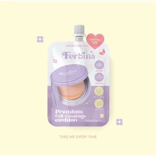 Ferbina cushion คุชชั่นเฟอบีน่าแบบซอง ซองชมพูและซองม่วง