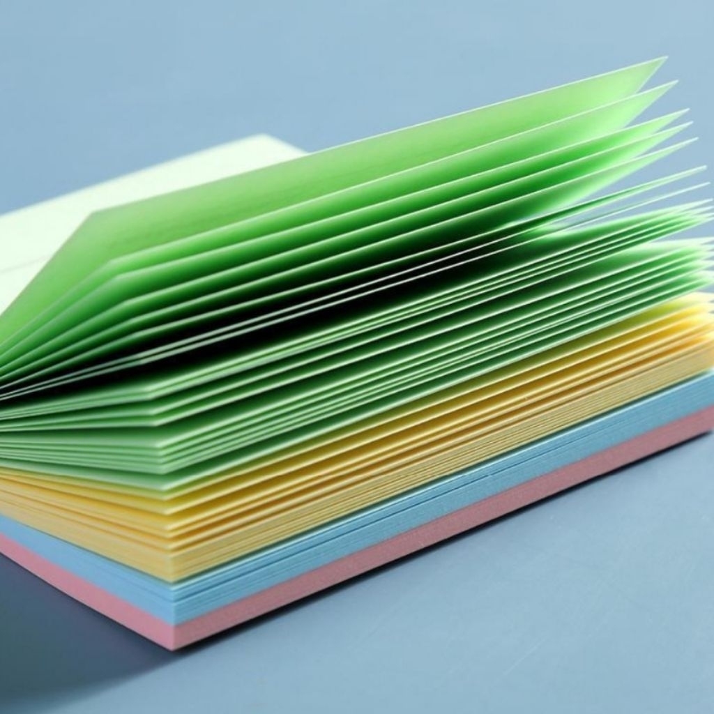 M&G กระดาษโน๊ตมีกาวในตัว YS-80, YS-81 Sticky Notes ขนาด 3″x3″ และ 3″x4″ มีเส้น มี 4 สี สีละ 20 แผ่น (ราคาต่อ 1 แพ็ค)