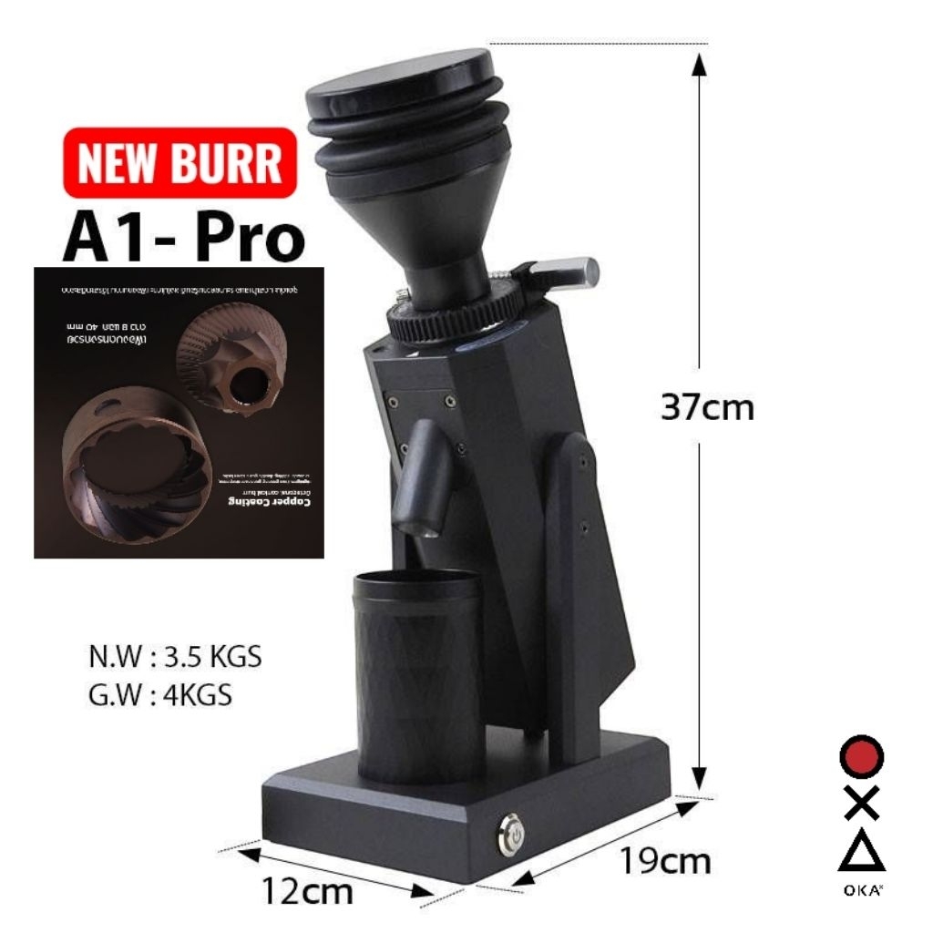 Apresso A1 Pro (Upgarde 2025) New Burr Conical 40 mm by OKA
